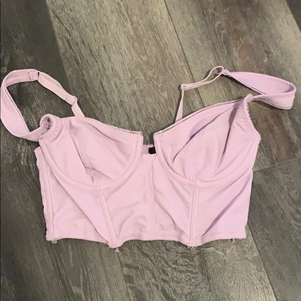 Purple crop top